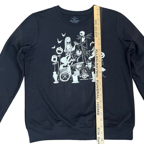 Nightmare Before Christmas Group Glow in the Dark Long Sleeve T Shirt Black Sz M - Picture 13 of 15